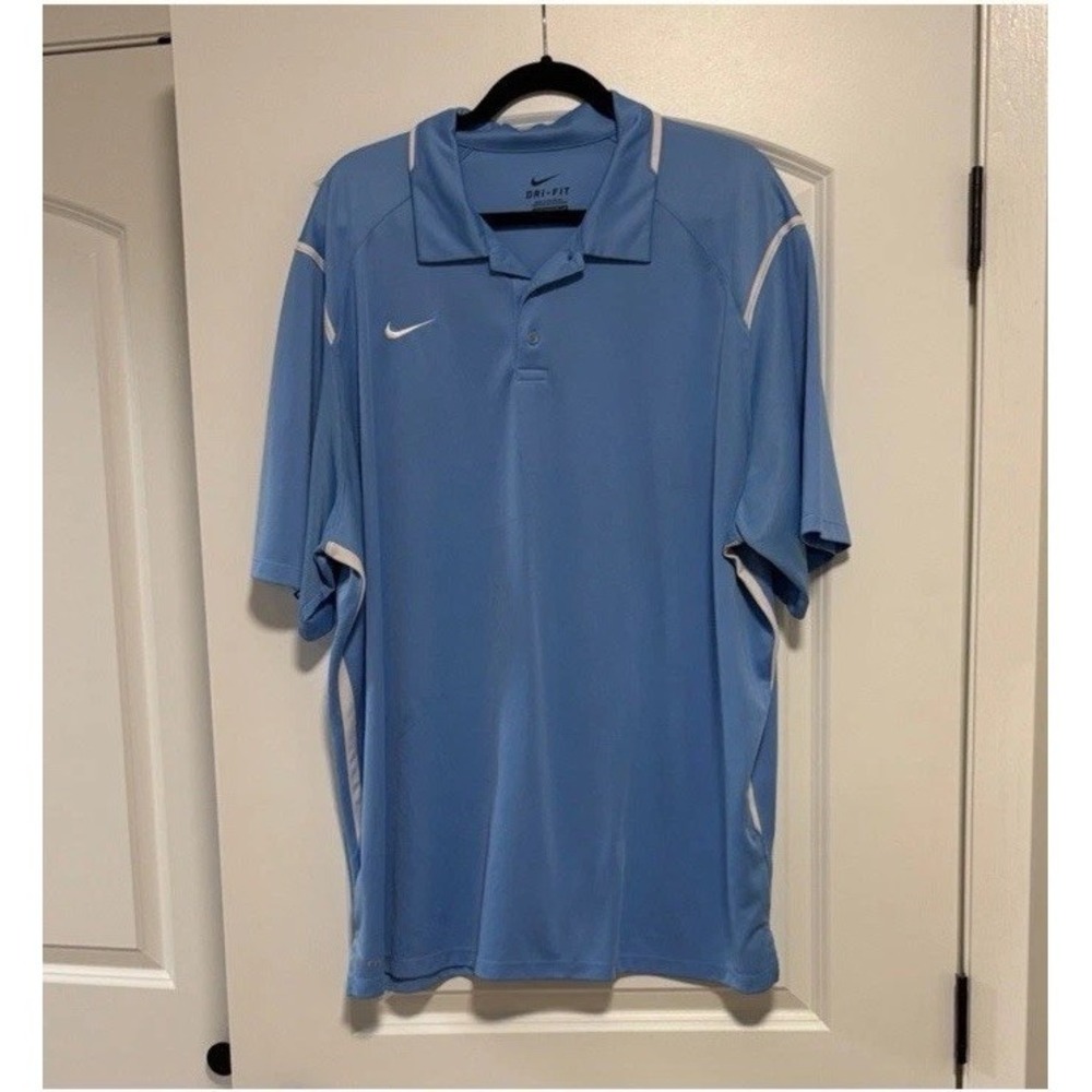 Nike Men's Light Blue Polo Shirt
